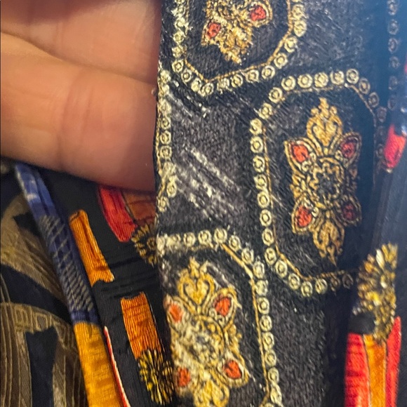 Valentino Multicolor Patterned Silk Ties - Picture 10 of 10